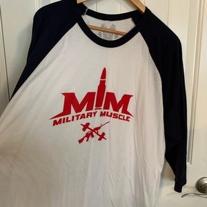 Men’s Military Muscle baseball T-shirt